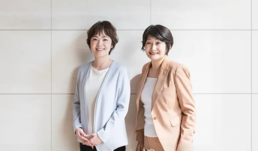 廣田早恵美と近藤真樹の2人が写っているスナップ